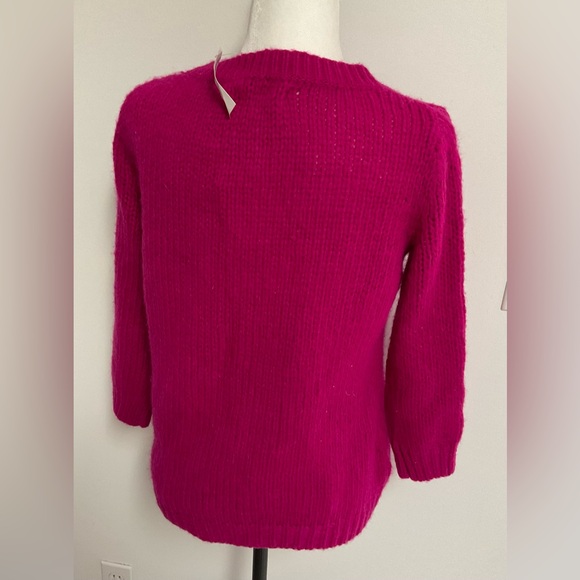 Old Navy Fuchsia 3/4 Sleeve Bobble Sweater NWT - Picture 4 of 8
